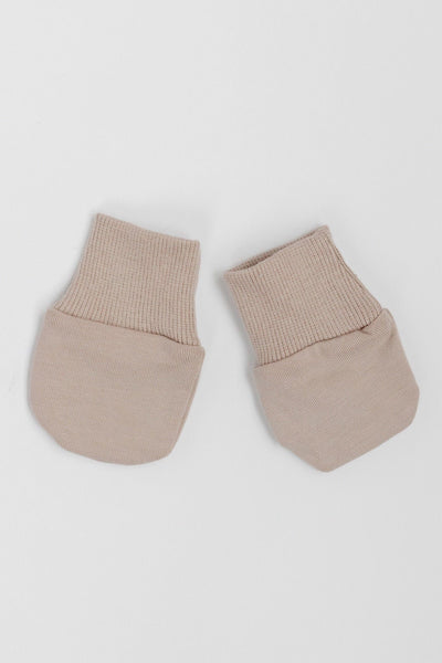 Fawn Baby Scratch Mittens